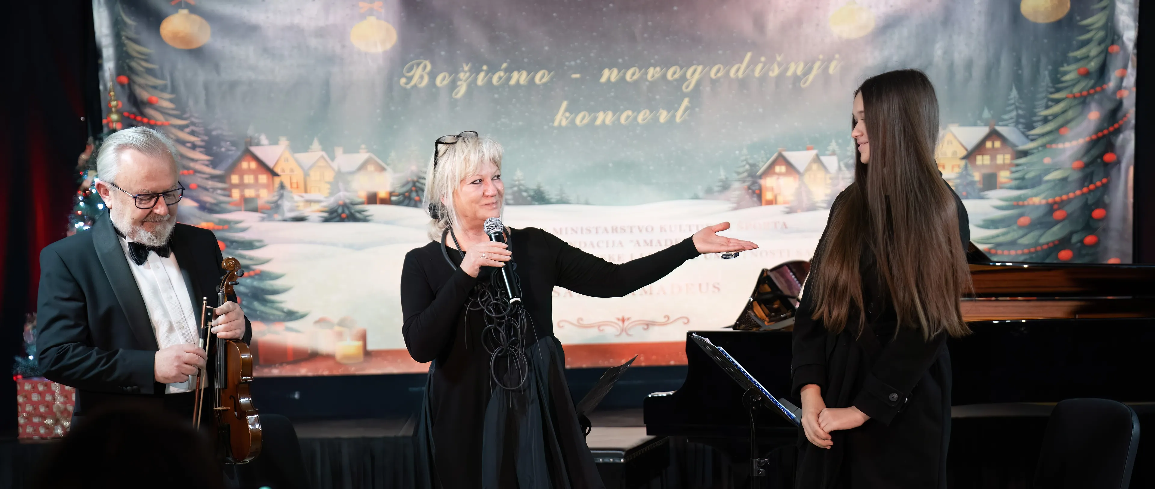 Božićno-novogodišnji koncert u organizaciji Federalnog ministarstva kulture i športa - dodijeljena prva violina talentiranoj Mariji Matijević